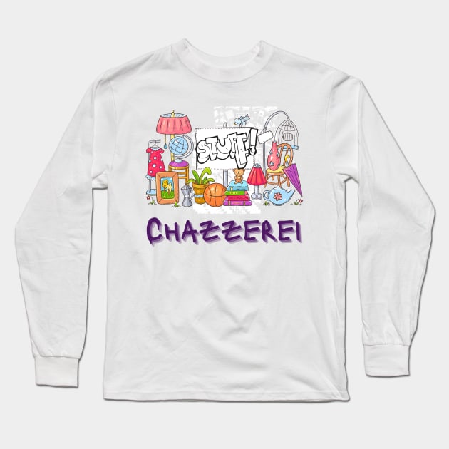 Chazzerei - Funny Yiddish Expressions Long Sleeve T-Shirt by MikeMargolisArt